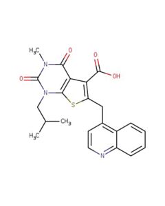 Astatech 1-ISOBUTYL-3-METHYL-2,4-DIOXO-6-(QUINOLIN-4-YLMETHYL)-1,2,3,4-TETRAHYDROTHIENO[2,3-D]PYRIMIDINE-5-CARBOXYLIC ACID; 1G; Purity 95%; MDL-MFCD31